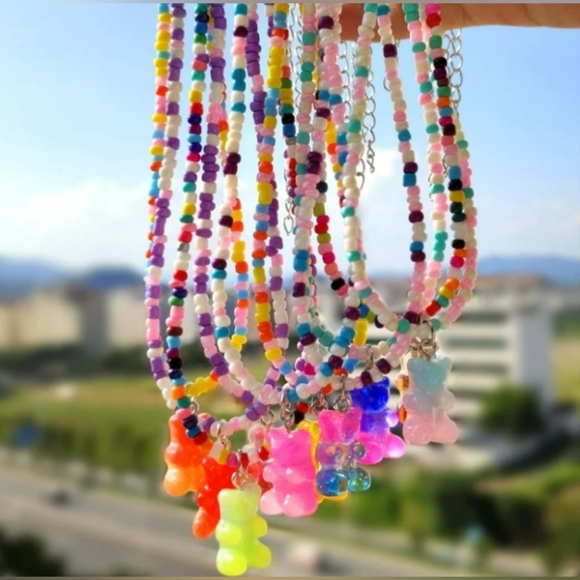 Gummy Bear Beaded Necklace - Picture 3 of 6